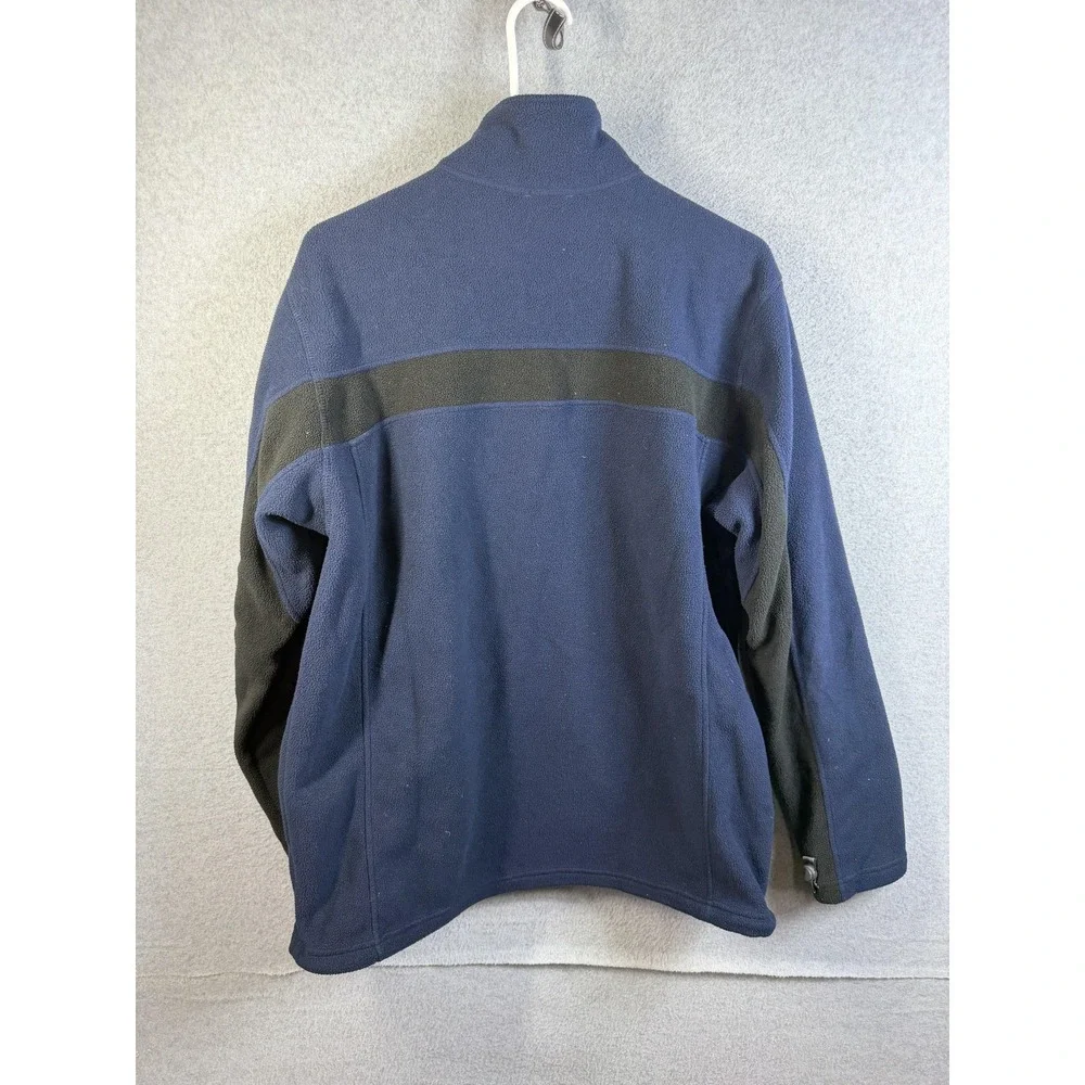 The North Face Jacket Mens XL Blue Fleece Full Zip Stand Collar Outdoor Hiking